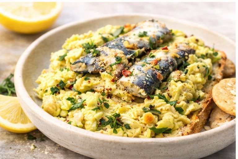 Sardine & Egg Scramble