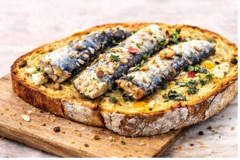 Sardines On Sourdough Toast